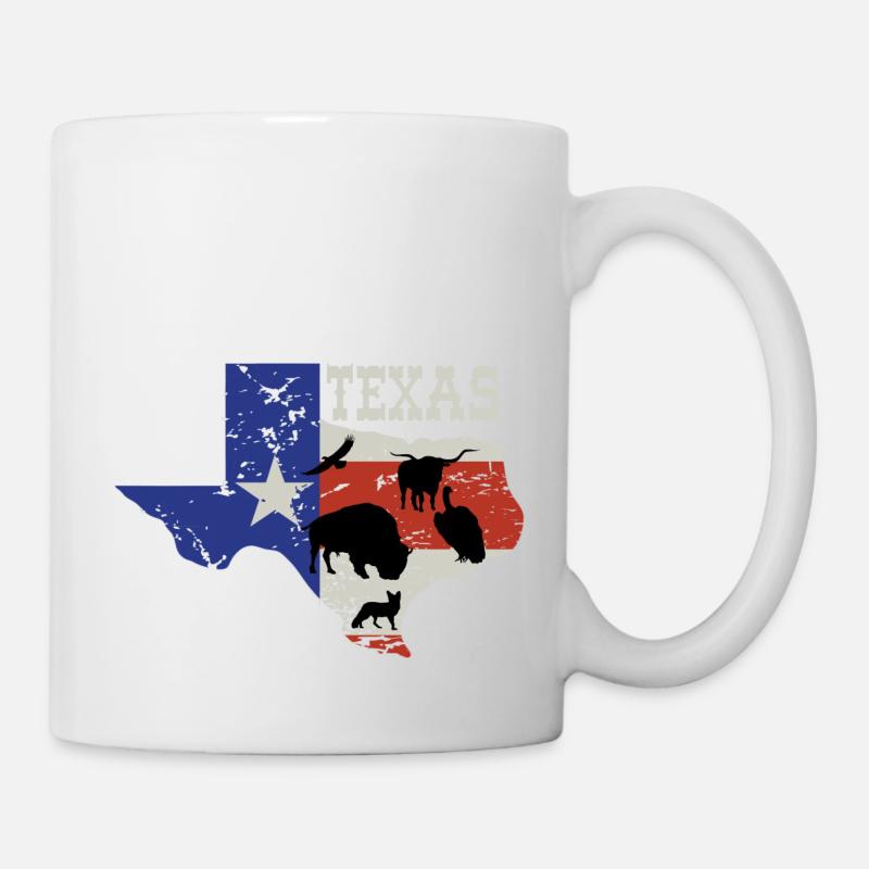 TEXAS Animals - Tasse - Weiß