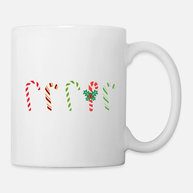 Zuckerstange - Tasse - Weiß