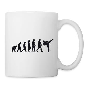 Évolution du karaté - Mug blanc - blanc - Droite