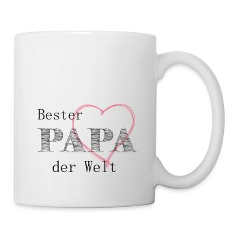 Bester Papa - Tasse - Weiß - Rechts