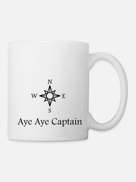Aye Aye Captain - Tasse - Weiß
