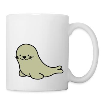 seehund 02 - Tasse - Weiß - Rechts