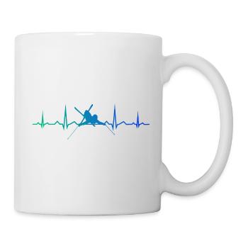 Herren Skifahren Freestyle Skifahrer Skifahrer - Tasse - Weiß - Rechts