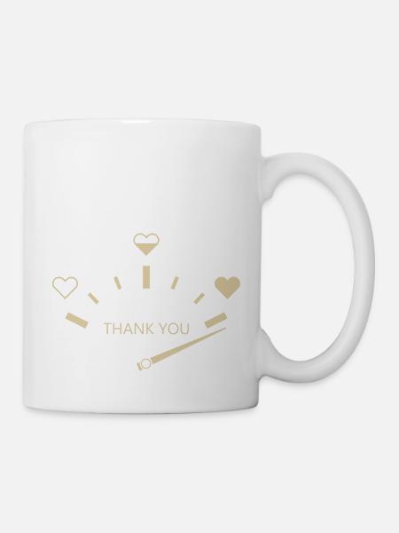 Thank you - Tasse - Weiß
