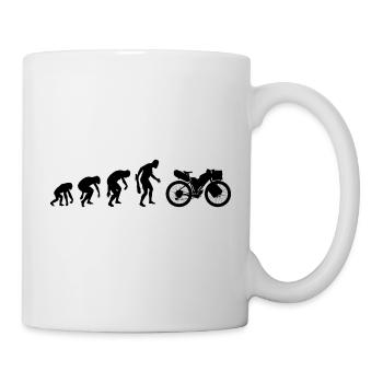 Bikepacking Evolution Bikepacker Bicycle Tour Idea - Mug - white - Right