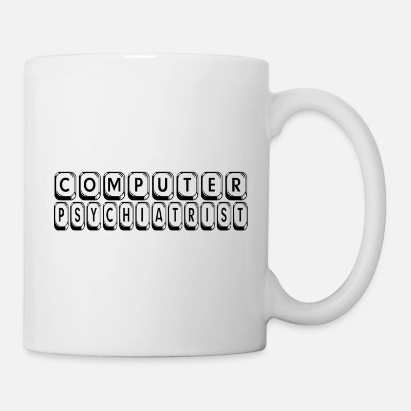 Psychiatre en informatique - Mug blanc - blanc