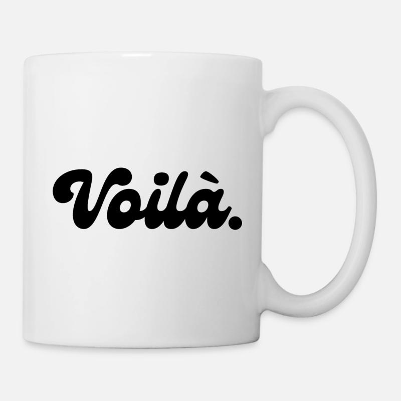 Hier ist eine Geschenkidee - Tasse - Weiß