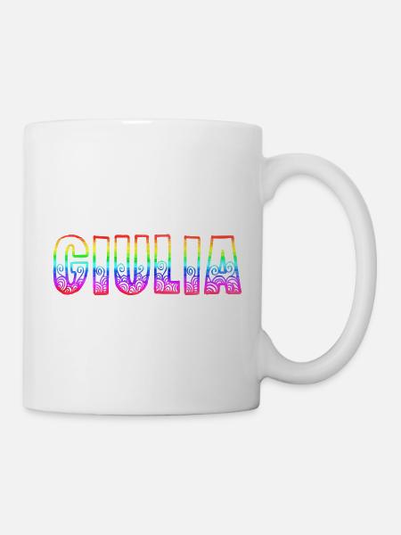 giulia rs arc-en-ciel - Mug blanc - blanc