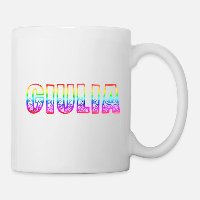 giulia rs arc-en-ciel - Mug blanc - blanc