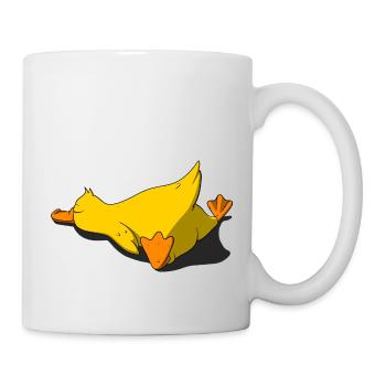 Schlafendes Küken - Tasse - Weiß - Rechts