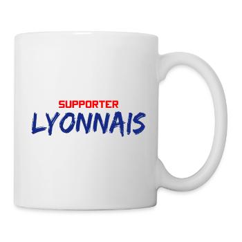 Supporter Lyonnais - Fan de sport et de Lyon - Mug blanc - blanc - Droite