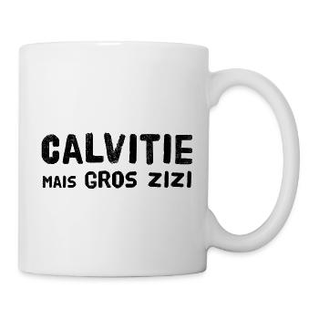 Calvitie mais GROS zizi - Mug blanc - blanc - Droite