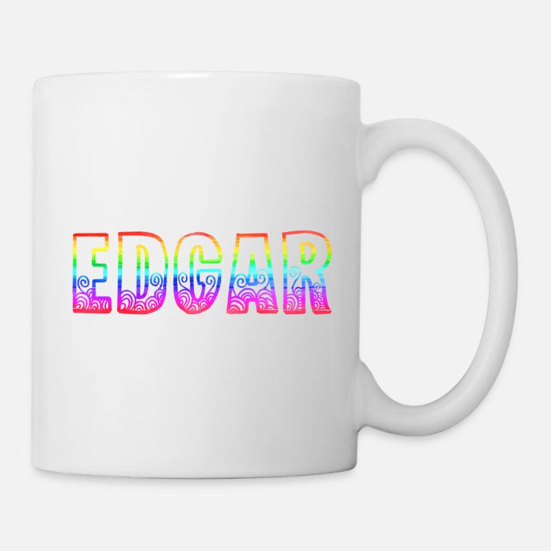 edgar rs regenbogen - Tasse - Weiß