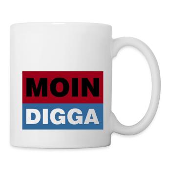 MOIN DIGGA - Tasse - Weiß - Rechts