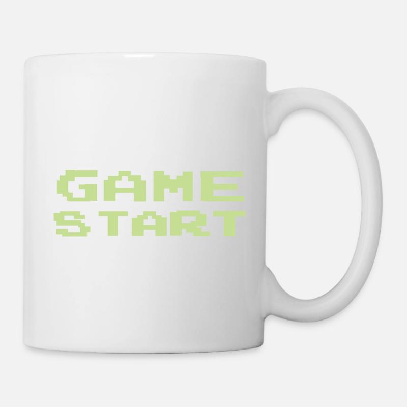 Game Start - Tasse - Weiß