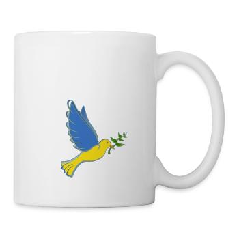 Soutenez l’Ukraine avec Je soutiens l’Ukraine - Mug blanc - blanc - Droite