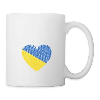 Support Ukraine with I Love Ukraine Heart - Mug - white - Right