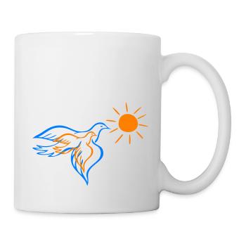 Colombe de la Paix, Paix, Ukraine Israël - Mug blanc - blanc - Droite