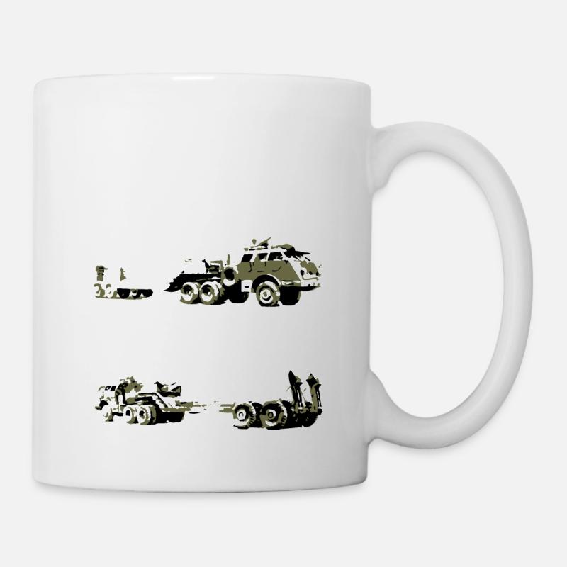 AVM Dragon Wagon M25 TANK TRANSPORTER US Seconde Guerre mondiale - Mug blanc - blanc