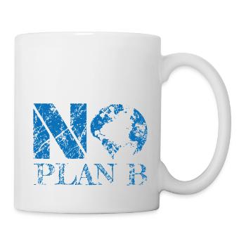 no planet B 000013 blue 01 - Tasse - Weiß - Rechts