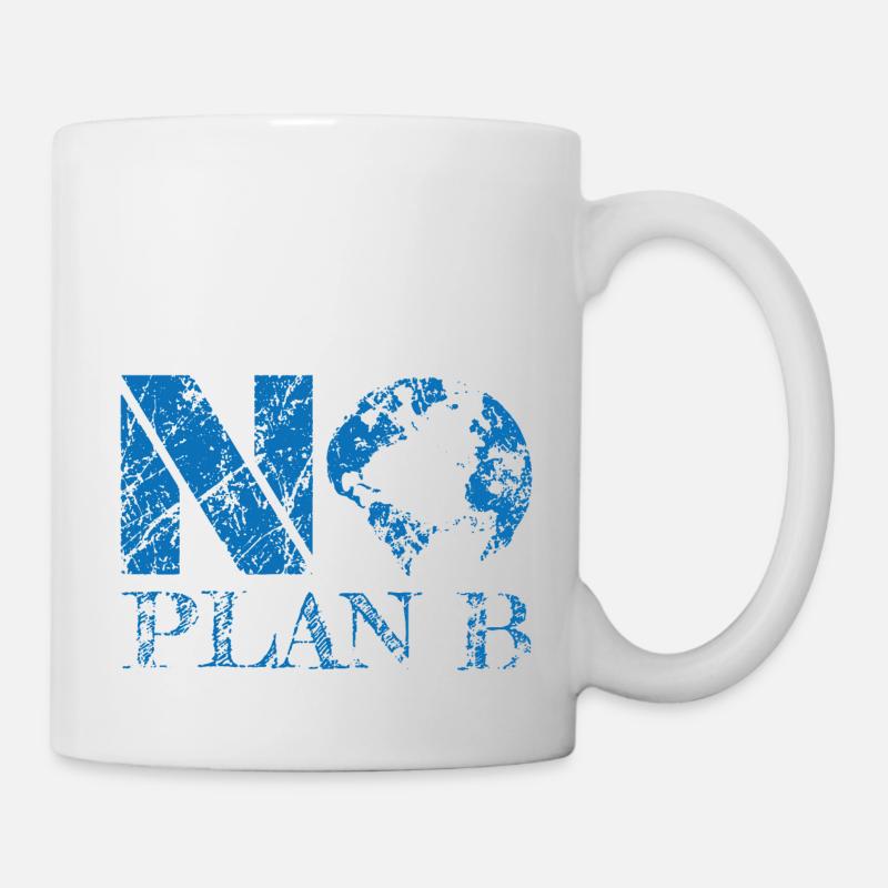 no planet B 000013 blue 01 - Tasse - Weiß