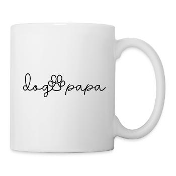 Dog Papa - Mignon Dog Paw Drôle Dog Lover Papa Cadeau - Mug blanc - blanc - Droite