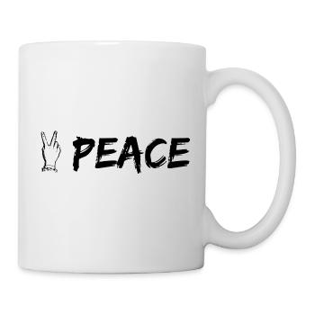 Friede - Tasse - Weiß - Rechts