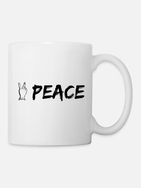 Friede - Tasse - Weiß
