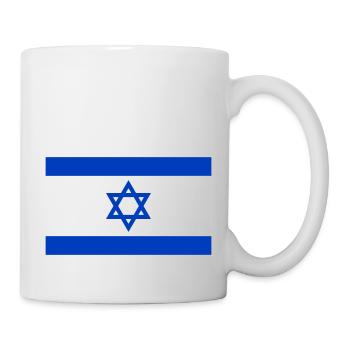 Flagge Israel / Israel Flagge - Tasse - Weiß - Rechts