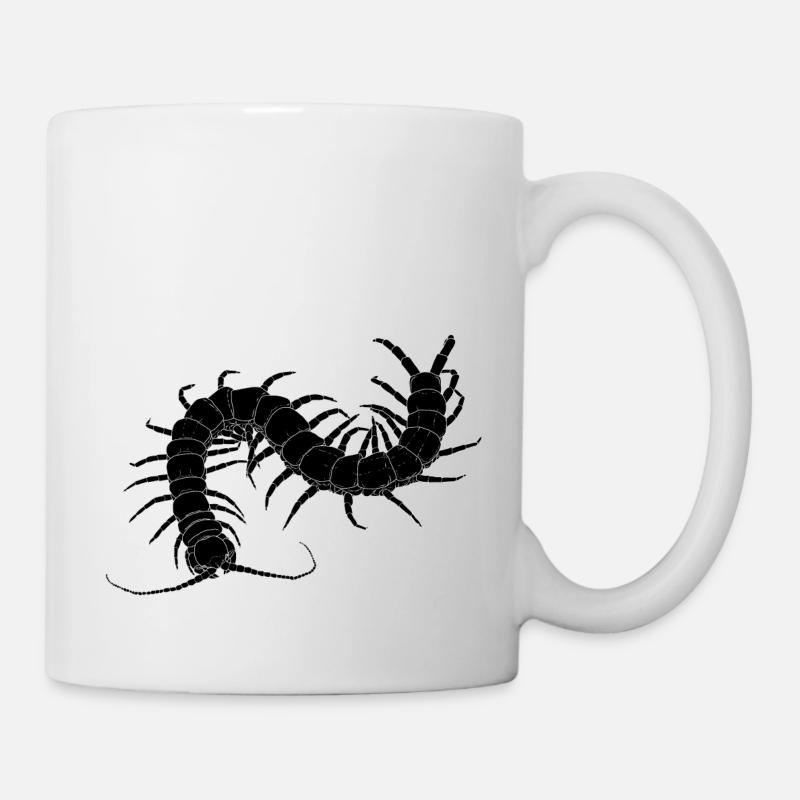 centipede black - Tasse - Weiß