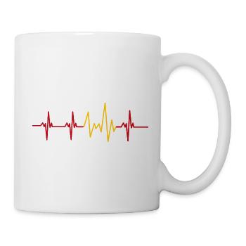 heartbeat Spanien - Tasse - Weiß - Rechts