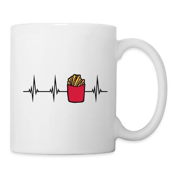 Puls Pommes Frites - Tasse - Weiß - Rechts