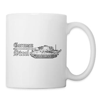 Tiger Panzer 2nd World War 1943 Panzer driver soldier - Mug - white - Right