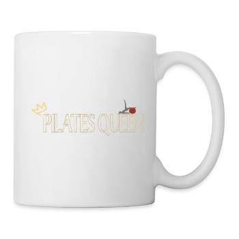 Pilates Queen Fitness Training - Tasse - Weiß - Rechts