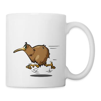Kiwi Vogel Neuseeland Schnepfe - Tasse - Weiß - Rechts