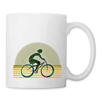 Radfahrer - Tasse - Weiß - Rechts