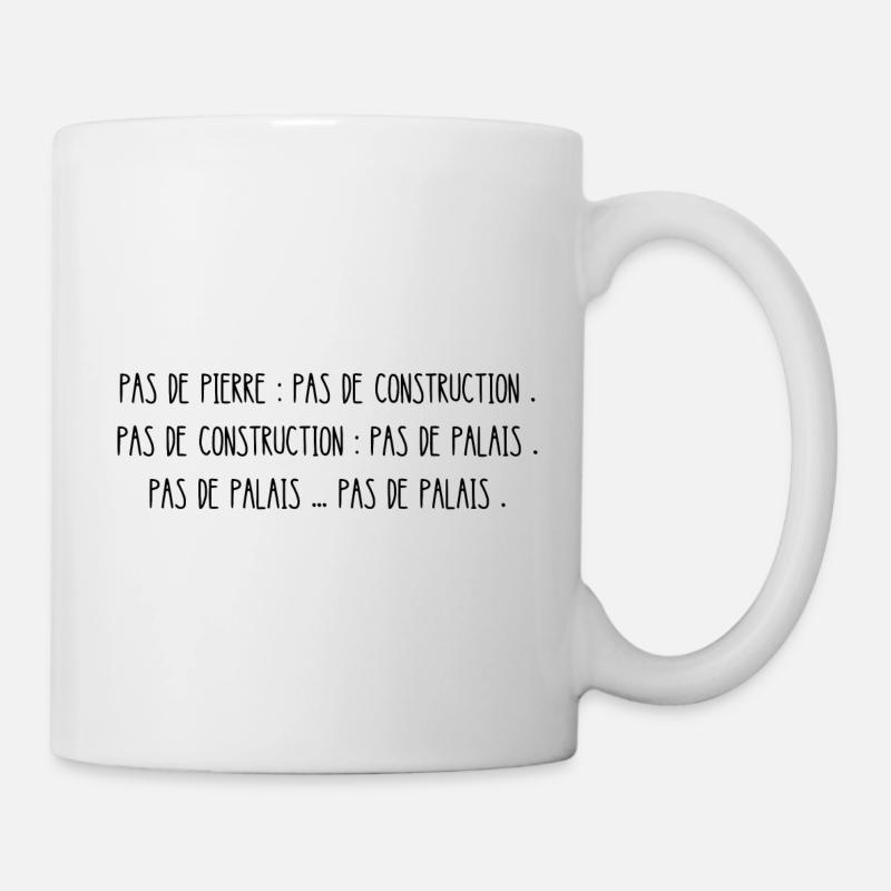 pas de palais - Mug blanc - blanc