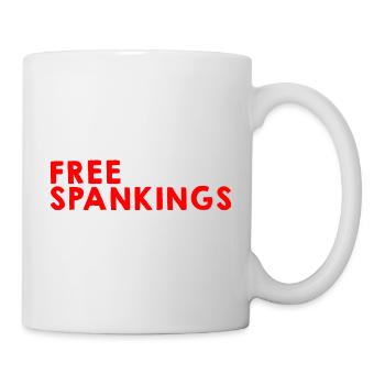 Free Spankings 4 - Tasse - Weiß - Rechts