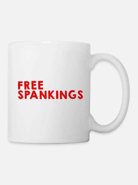 Free Spankings 4 - Tasse - Weiß