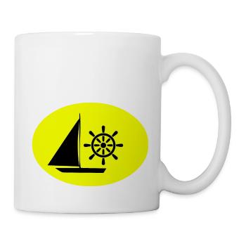 Segeln - Tasse - Weiß - Rechts