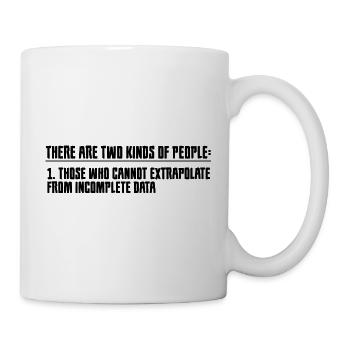 Ceux qui ne peuvent pas extrapoler à partir de données incomplètes2 - Mug blanc - blanc - Droite