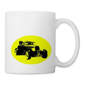 Auto - Tasse - Weiß - Rechts