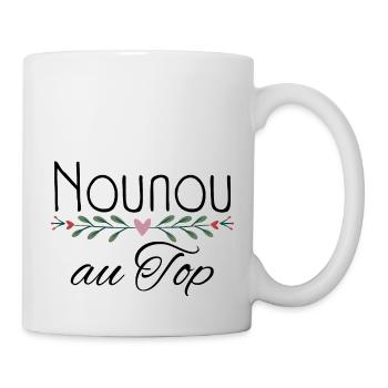 Nounou au Top - Mug blanc - blanc - Droite