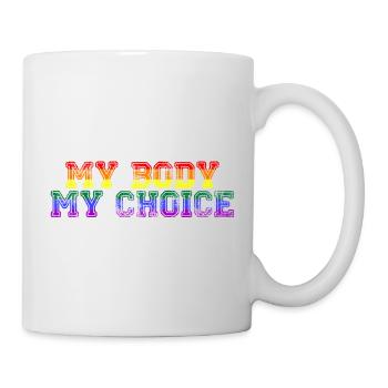 My Body My Choice Pride - Mug - white - Right