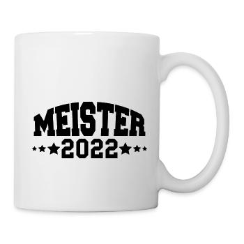 Meister 2022 Aufstieg Fußball Handball - Tasse - Weiß - Rechts