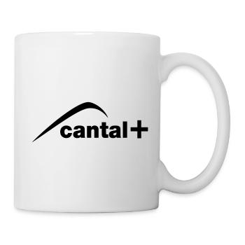 cantal + - Mug blanc - blanc - Droite