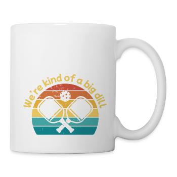 Outdoor Gartenspiel Lustiges Pickleball Design mit - Tasse - Weiß - Rechts