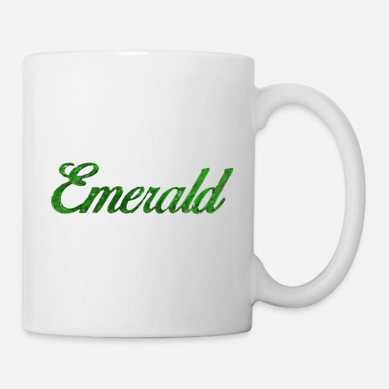 Emerald Stylized Text - Mug - white