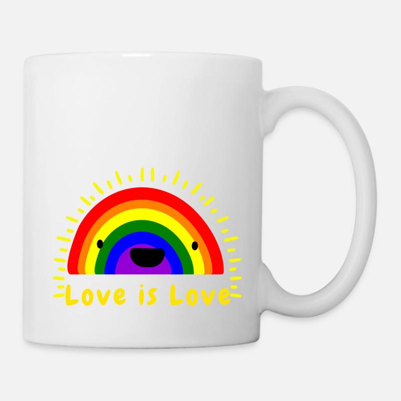 L’amour, c’est l’amour LGBTQ+ - Mug blanc - blanc