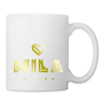 Mila Herz - Tasse - Weiß - Rechts